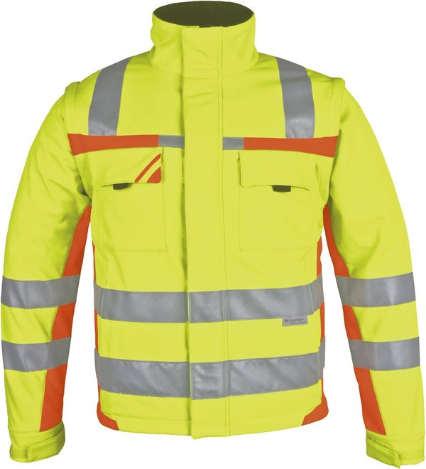 Warnschutz Softshell-Jacke gelb/orange